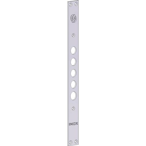 FRONTALE PER SERRATURE PORTE BLINDATE interasse mm 28 - 5 fori