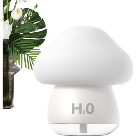 Umidificatore da viaggio Elettrodomestici portatili a 7 colori con luce notturna Umidificatore per piante da interno per ospedale, casa, uffici, soggiorno, sonno, tosse fredda, anziani, bambini(Bia (1/4)