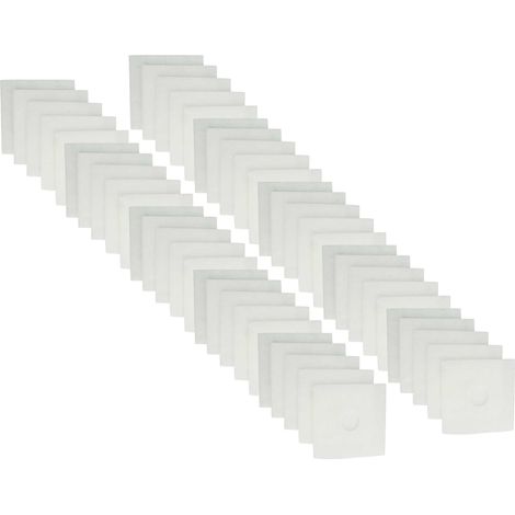 vhbw 50x Luftfilter kompatibel mit Helios ELS-sys GVEZO60/30, ELS-sys GVEZO60, ELS-UNI VE 100/60, ELS-UNI 100/60 Lüfter, Ventilator, Lüftungsgerät