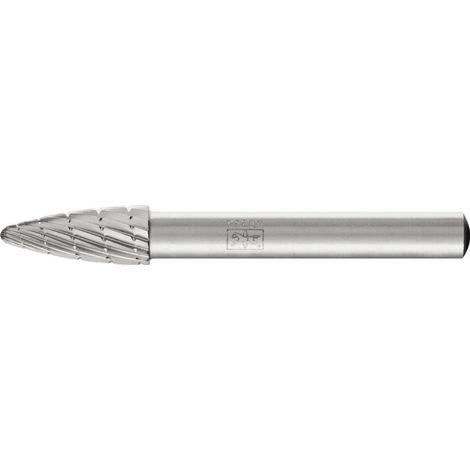 PFERD TOOLS HSS Frässtift Baumform H Ø 08x20mm Schaft-Ø 6 mm Z 3 universal mittel fein Spanbrecher (1/3)