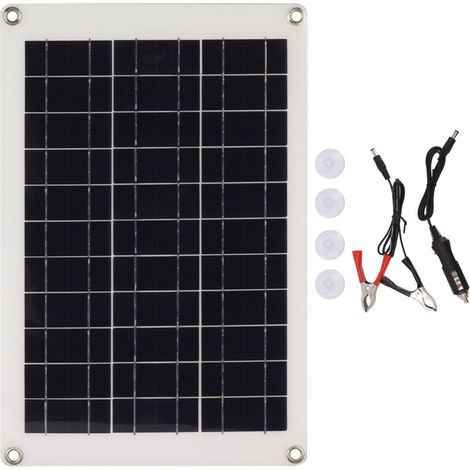 20-W-Flexibles Solar-Set mit zwei USB-Anschlüssen – Polykristallines Photovoltaik-Modul (1/5)