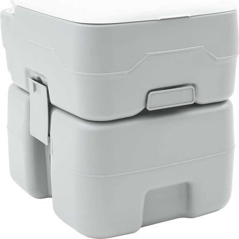 Toilette de Camping Gris 41,5 x 36,5 x 42 cm