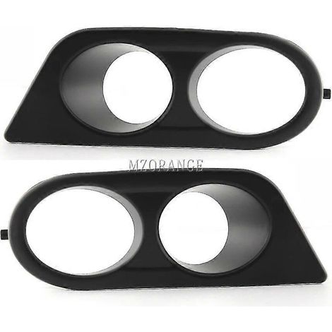 Nebelscheinwerferabdeckung aus Kohlefaser für BMW E46 M3 (2001–2006), glänzend schwarz, inklusive Grillrahmen, Lufteinlass und Nebelscheinwerferhaube – links und rechts