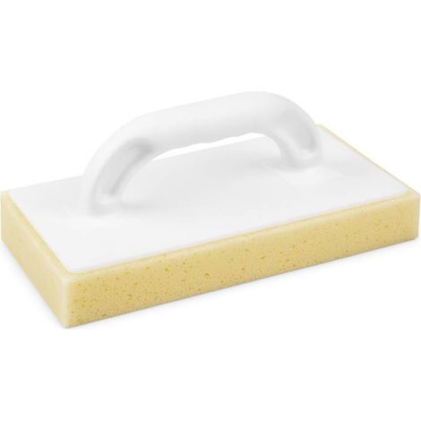 MAT INTER - Platoir éponge striée 28x14cm pour joint carrelage avec poignée ergonomique