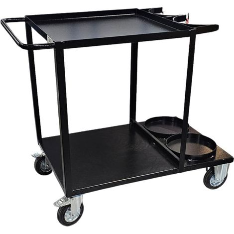 Carrello saldatrice con doppio porta bombola posteriore
