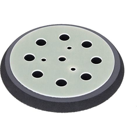 Plateau ponçage dur Ø 125mm pour – pour disques abrasifs auto-agrippant à 8 trous – NOUVEAU (1/5)