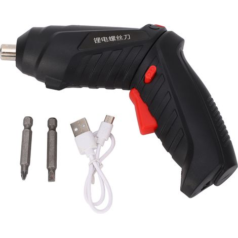 Jeu de tournevis électrique sans fil rechargeable par USB avec lumière LED pour la maintenance, la réparation et l'installation (1/5)