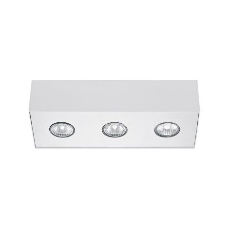 Spot plafond Nowodvorski Carson blanc métal 3xGU10 IP20