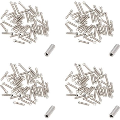 400 PièCes 1.9 2.2 Jante de Roue ImpéRiale M2 DéCoration de Vis pour 1/10 RC Chenille Axiale SCX10 90046 AXI03007 pour TRX4, B (1/5)