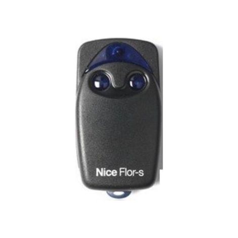 Transmisor de control remoto de 2 canales 433,92 MHz – Compatible con receptores Nice Flor – Programación con autoaprendizaje – Carcasa ergonómica negra – FLO2R-S (1/4)