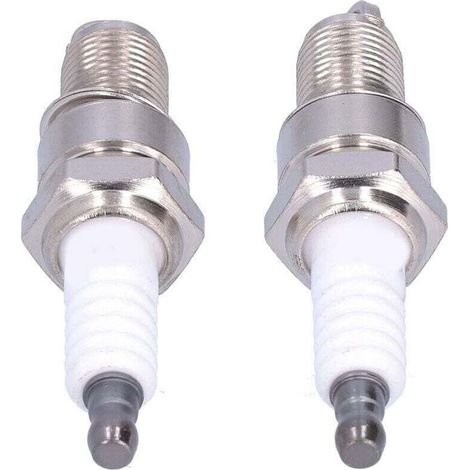 Lot de 2 bougies d'allumage F6RTC pour MTD 95110292 75110292 Torch Engine 131039 Tondeuse à gazon (1/4)