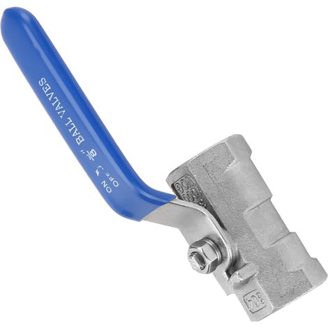 Kugelhahn aus Edelstahl 304 mit Innengewinde für hygienische Installationen (3/8" BSP) (1/5)