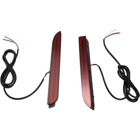 Barre de feux de freinage arrière à réflecteur LED pour pare-chocs arrière de voiture Toyota Camry Reiz Wish Sienna Innova Lexus ISF GX470 RX300 (deux fonctions)