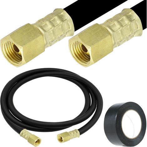 Tuyau de gaz inerte Azote comprimé Tuyau, adaptateur régulateur pour TIG MIG MAG postes de soudage Écrou-raccord 1/4" (2 m) Pistolet de soudage Tuyau de raccordement Pièces de rechange (1/5)