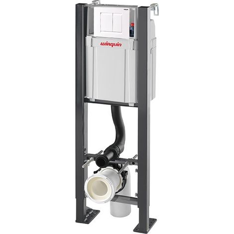 Wirquin Pro – Bâti-support WC autoportant NF compact plus – Hauteur réglable 1062-1278 mm – Longueur 360 mm – Profondeur 175-280 mm (1/5)
