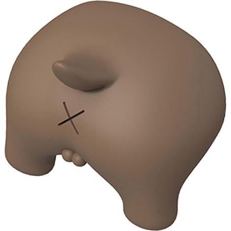 Bouchon de dentifrice en forme de crotte, bouchon de dentifrice en forme de derrière de chien, distributeur de dentifrice portable et amusant à presser, anti-poussière-Brown (1/5)
