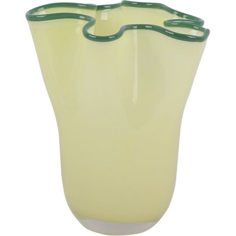 Vase aus Glas RUFFLES, 31,5 cm