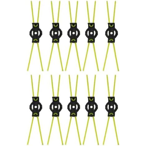 10 Pièces Tondeuse à Corde de Coupe Têtes Brosse Désherbage Enlevant la Mousse Sans Rouille Résistante L'Usure Général (1/4)