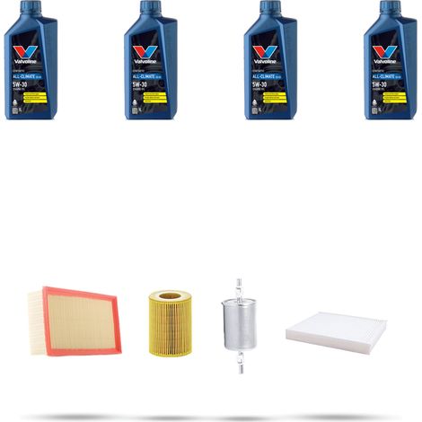 Kit tagliando 4 FILTRI e 4L OLIO compatibile con Renault Kangoo 1.2 16v 55kw dal 2001 (1/5)