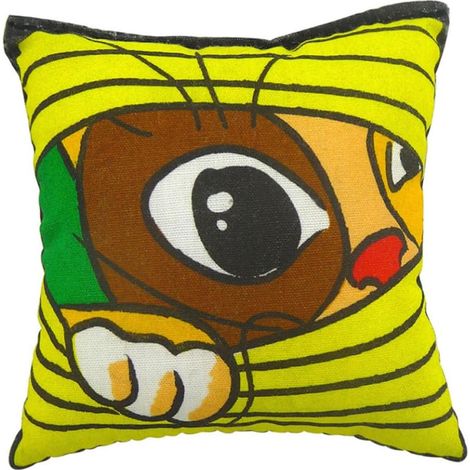 3 Stück Pack Kratzfeste Katzenspielzeug Kissen mit Katzenminze aus Polyester Baumwolle zur Beschäftigung und Reduzierung von Langeweile für Katzen Zufälliger Stil (1/5)