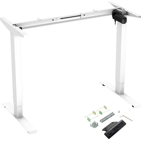 CAVO Tischgestell TG1-80 weiß elektrisch höhenverstellbar 702 - 1202 mm Breitenverstellung 811 - 1302 mm Tragkraft 80 Kg (1/5)