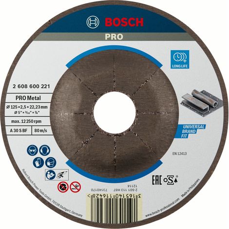 Bosch PRO Metal Trennscheibe 125 x 2,5 x 22,23 mm - 2608600221