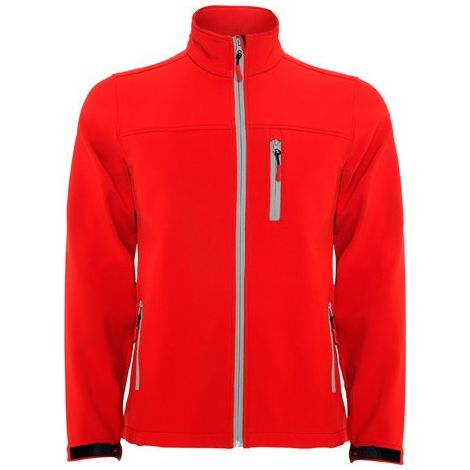 Chaqueta SoftShell de 2 capas de manga raglán con cremallera sellada  ANTARTIDA ROLY L Rojo