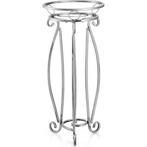 Supporto per fiori in metallo stabile, colore argento (1/5)