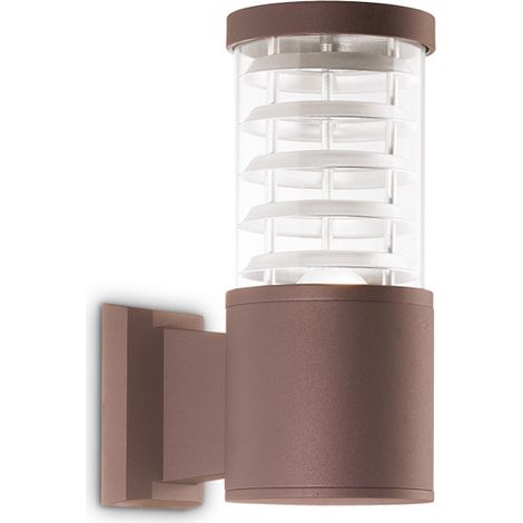Applique Da Parete Contemporaneo Tronco Alluminio Coffee E27 42W Ip44