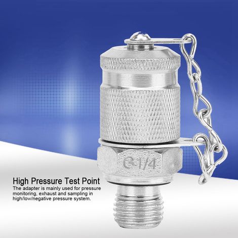 Adaptateur de raccord de tuyau G1/4-M16x2 Couplage de point de mesure haute pression de test hydraulique (1/5)