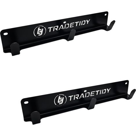Tradetidy TT-CHB x2 Coat Hooks Van Organiser Jacket Hangers - Black (1/3)