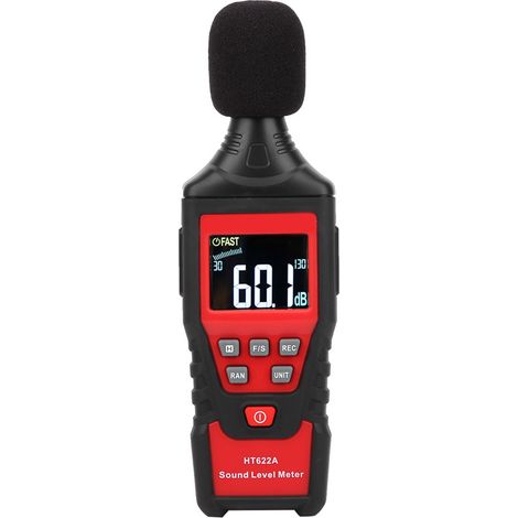 Sonomètre numérique portable de poche, testeur de niveau sonore en décibels, instrument de mesure (HT622A) (1/5)