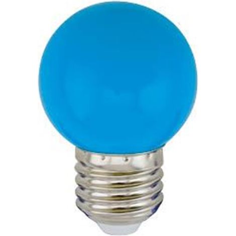 Kugelförmige LED-Glühbirne 1W E27 Blau