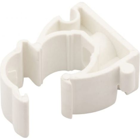 Portatubi chiuso per tubi da 13 mm, bianco, UZ 13 10180 /100 pz./