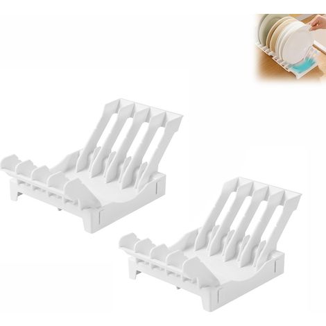 range-assiettes pour placard - gain de place - porte-assiettes pour assiettes plates - rangement vertical (1/5)
