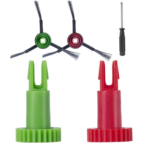 Boucle de moteur a brosse latérale pour ECOVACS DEEBOT OZMO 920 / N5 / N8 T5 / T9 / T8 / X1 aspirateur Accessoires, 2 roues dentées + 2 brosses (1/5)