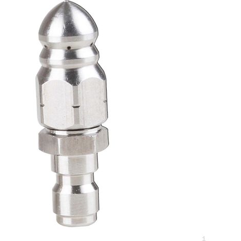 Pressure Washer Sewer Nozzle Head Stainless Steel Sturdy 1/4" Quick Connector 5000 PSI (1/3)