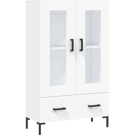 Credenza  Madia  Buffet Bianca 69,5x31x115 cm in Legno Multistrato CDS55155 (1/5)