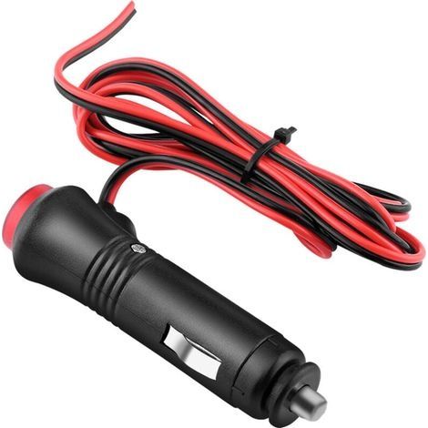 Prise allume-cigare, 12V-24V Adaptateur de Prise Allume Cigare Male avec Bouton de Commutateur de Voyant Lumineux Prise de Courant accendisigari 12v+prise male allume cigare 12v+prise allume-c