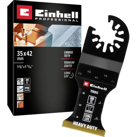 Einhell 708063 Tauchsägeblatt HM-TI, 35mm Bimetallico Kit di accessori per multiutensile 35 mm 1 pz. (1/5)