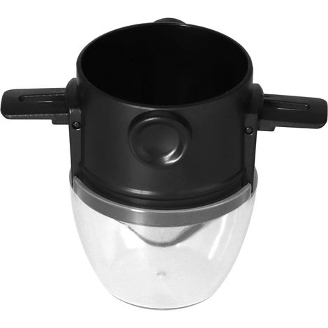 Filtro de café de acero inoxidable 304 con gotero portátil de plástico PP transparente para tazas de café, ideal para uso en exteriores.