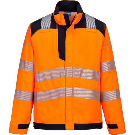 Chaqueta de trabajo PW3 FR HVO multi-norma entornos peligrosos naranja flúor PORTWEST FR722 XXXL Naranja/Negro