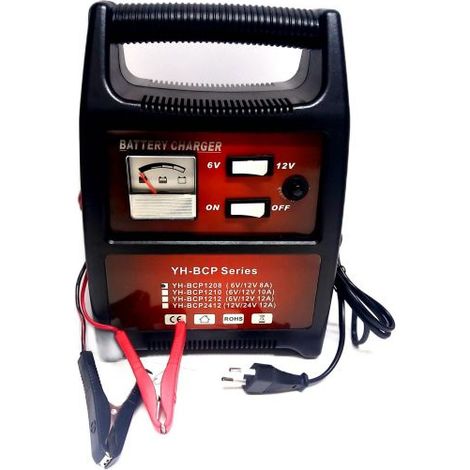 CARICABATTERIA PORTATILE AUTO MOTO BARCA CAMPER 6-12 V 8 AMPERE CARICABATTERIE (1/5)