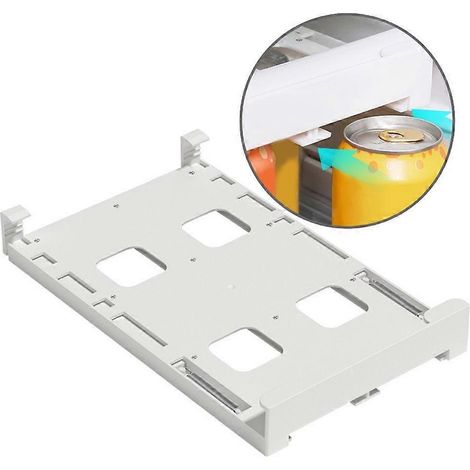 Support de rangement pour canettes de réfrigérateur, porte-boissons suspendu, distributeur de canettes (1/4)
