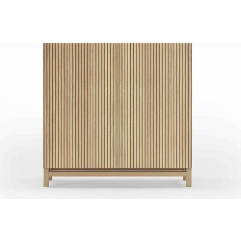 Zapatero 2 puertas modelo 513 acabado roble vallado, 90x90x27 (alto x ancho x fondo) (1/5)