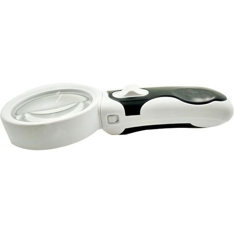 Desktop Illuminated Magnifier Lamp with Professional Aesthetic LED Magnifying Glass, Without Battery (1/5)