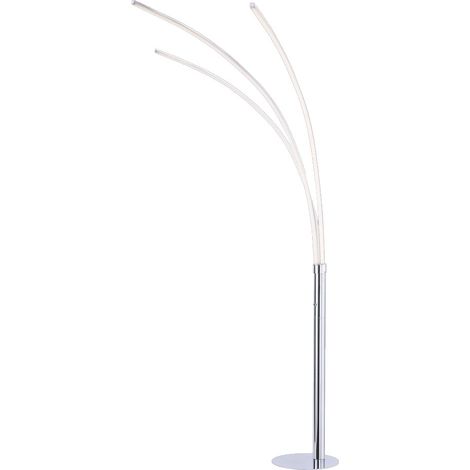 [NEUWERTIG] B-Ware LED-Stehleuchte Lampe Maja Chrom Eisen Kunststoff Dreiflammig (1/5)