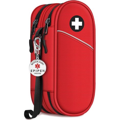 Sac de Médecine Portable avec Étiquette d'alerte (1/5)