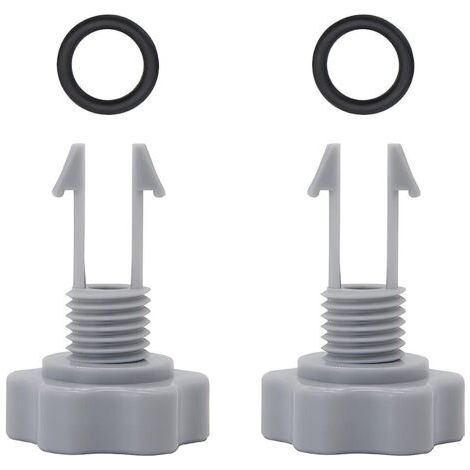Lot de 2 soupapes de décharge d'air et joint torique de rechange pour pompe de filtration Intex 10460 10264