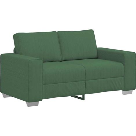 vidaXL Divano Divanetto Verde Scuro 120cm Tessuto di Velluto a Coste (1/5)
